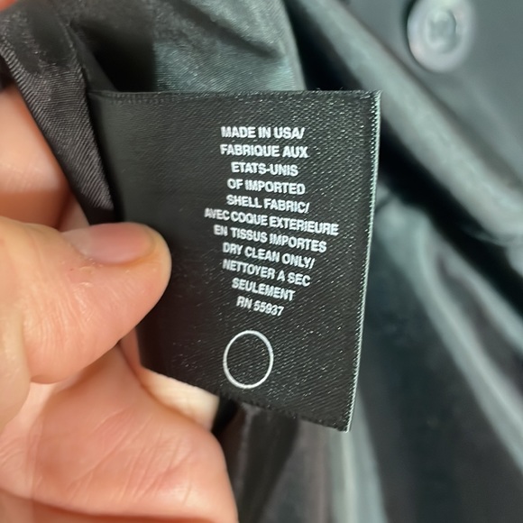 Gallery 16 black 💯polyester long rain trench coat removable warm lining euc - Picture 7 of 13